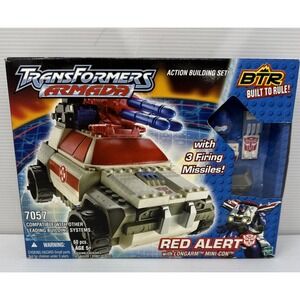 Transformers Armada Red Alert With LongArm & Mini-Con 7057 BTR Built To Rule New